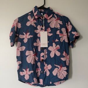 YIREH | Maverick Button Up | Koki’o Blossom | Size 8